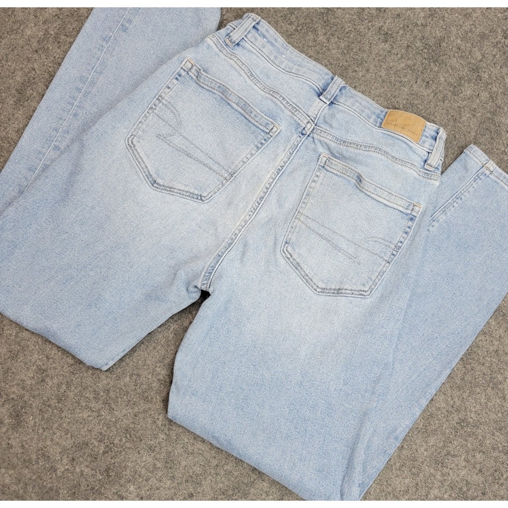 American Eagle Jeans Womens 2 Mom Streetwear Grunge Festival Stretch Y2K